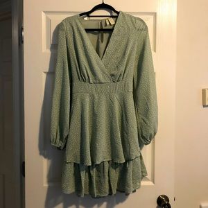 Light Green Polka Dot Dress